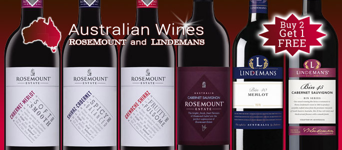 Rosemount and Lindemans Australian Wine